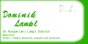 dominik lampl business card